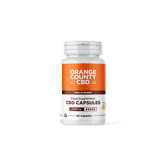 Orange County 3600mg Full Spectrum CBD Capsules - 60 Caps - Vape Center