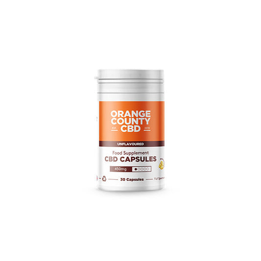 Orange County 450mg Full Spectrum CBD Capsules - 30 Caps - Vape Center