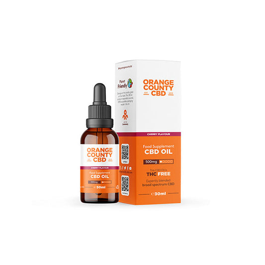 Orange County CBD 500mg Flavoured Tincture Oil 30ml - Vape Center