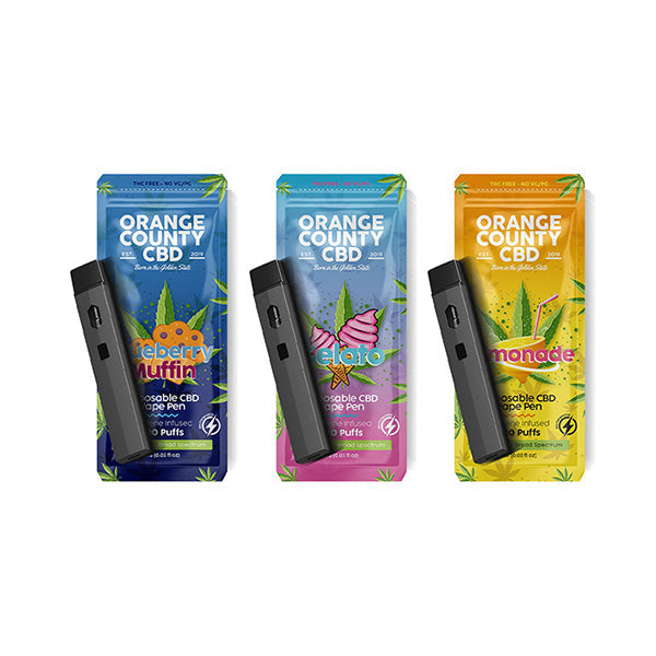 Orange County CBD 600mg CBD Disposable Vape - 1ml 700 Puffs - Vape Center