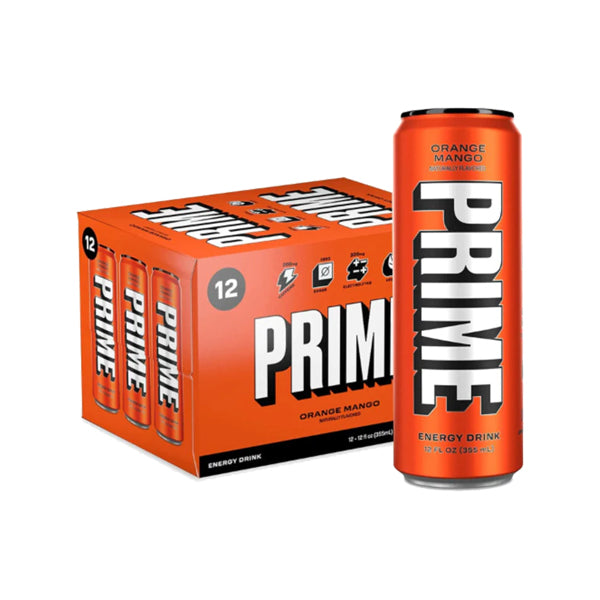 PRIME Energy USA Orange Mango Drink Can 355ml - Vape Center