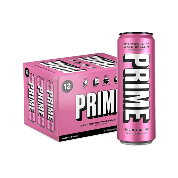 PRIME Energy USA Strawberry Watermelon Drink Can 355ml - Vape Center