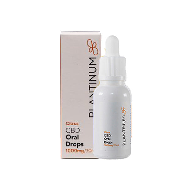 Plantinum CBD 1000mg CBD Citrus Oral Drops - 30ml - Vape Center