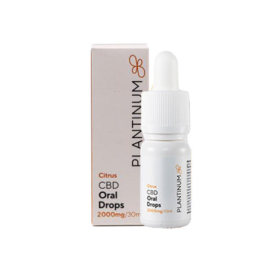Plantinum CBD 2000mg CBD Citrus Oral Drops - 30ml - Vape Center