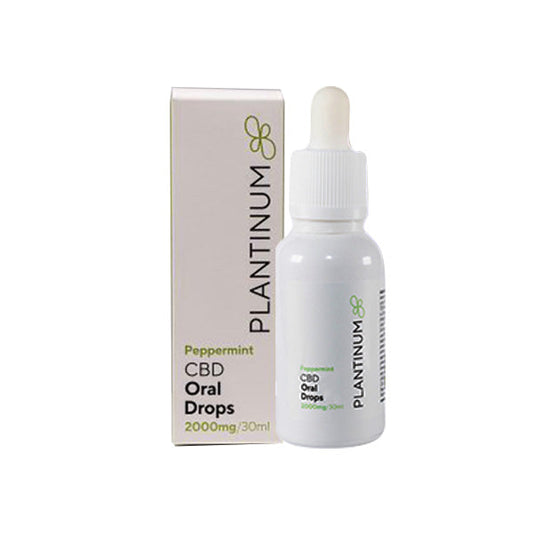 Plantinum CBD 2000mg CBD Peppermint Oral Drops - 30ml - Vape Center