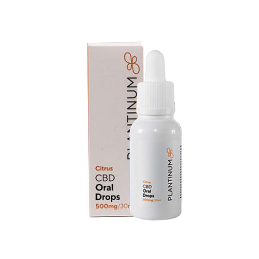 Plantinum CBD 500mg CBD Citrus Oral Drops - 30ml - Vape Center
