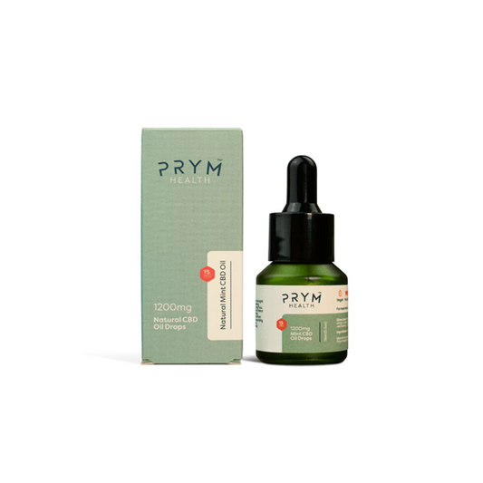 Prym Health 1200mg Natural Mint CBD Oil Drops - 15ml - 2d0116-20