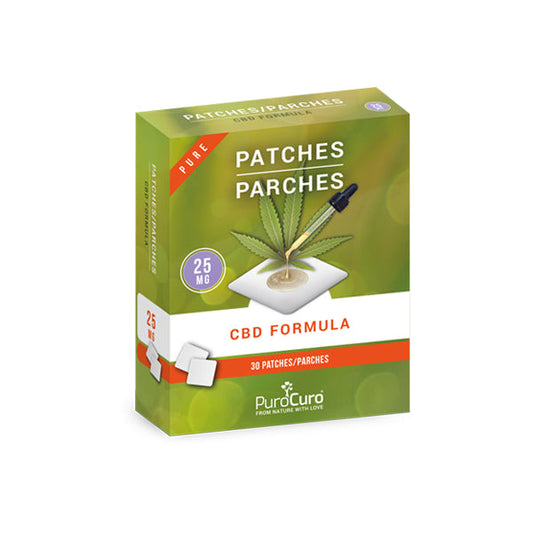 PuroCuro 25mg Pure CBD Formula Patches - Vape Center