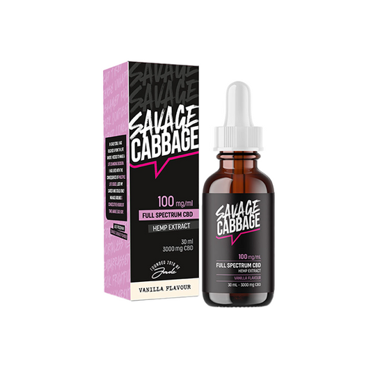 Savage Cabbage 3000mg CBD Oil Vanilla 30ml - 2d0116-20