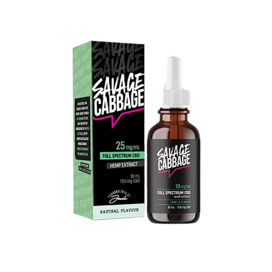 Savage Cabbage 750mg CBD Oil Natural 30ml - 2d0116-20