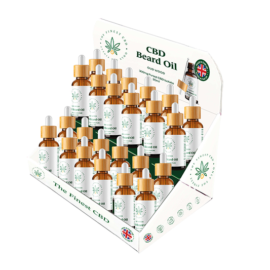 The Finest Balm CBD Beard Oil CDU Bundle x24 Units - Vape Center