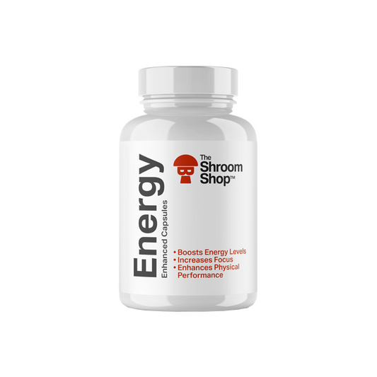 The Shroom Shop Enhanced Energy 67500mg Capsules - 90 Caps - Vape Center