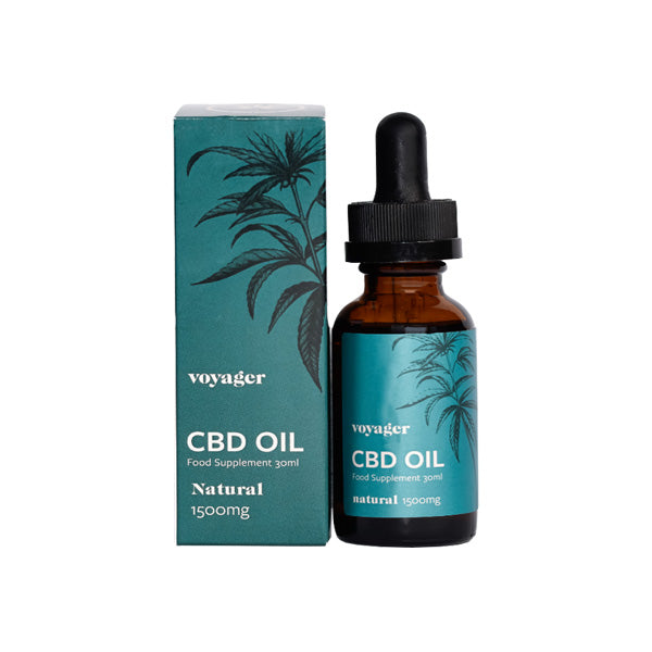 Voyager 1500mg CBD Natural Oil - 30ml - Vape Center
