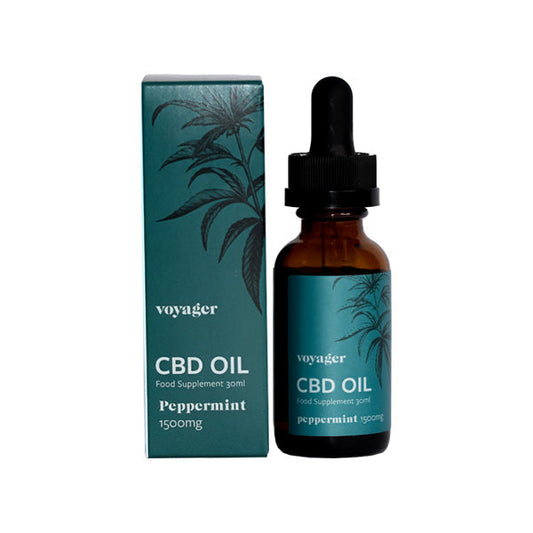 Voyager 1500mg CBD Peppermint Oil - 30ml - Vape Center
