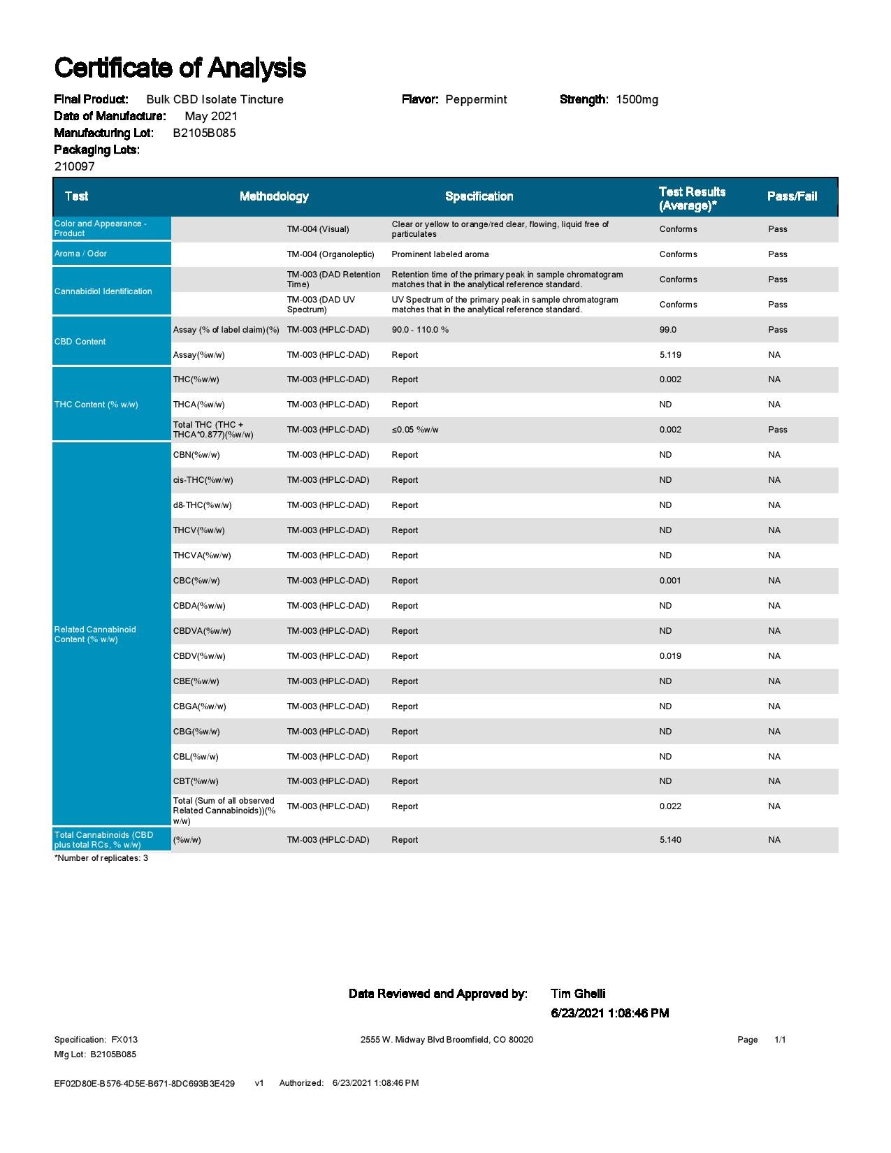Voyager 1500mg CBD Peppermint Oil - 30ml - Vape Center