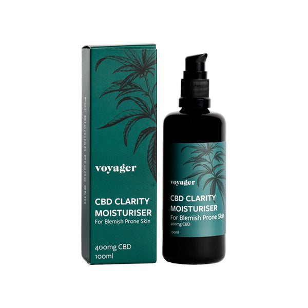 Voyager 400mg CBD Clarity Moisturiser - 100ml - Vape Center
