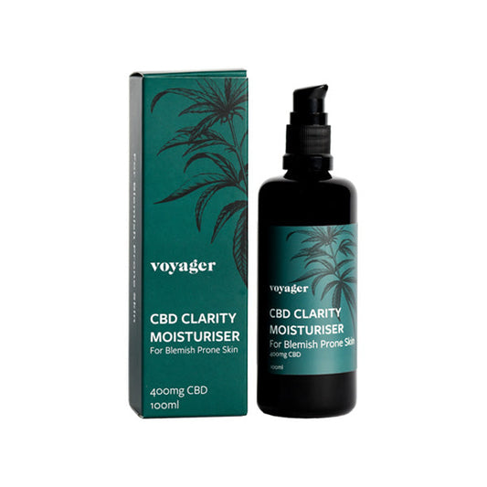 Voyager 400mg CBD Clarity Moisturiser - 100ml - Vape Center