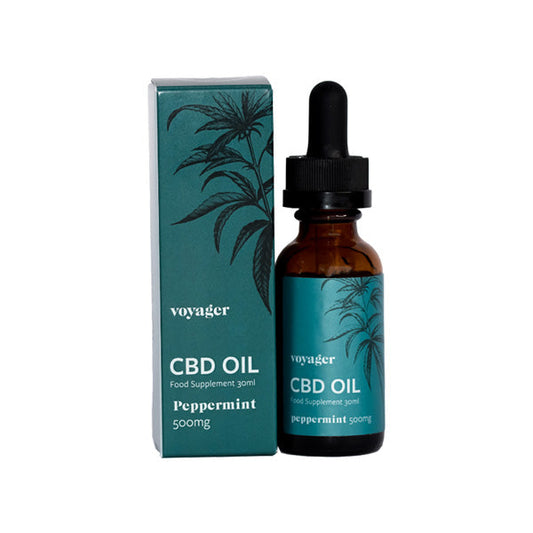 Voyager 500mg CBD Peppermint Oil - 30ml - Vape Center