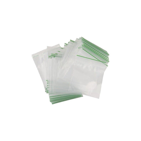 Zipper Branded 40mm x 40mm Clear Bags - Vape Center