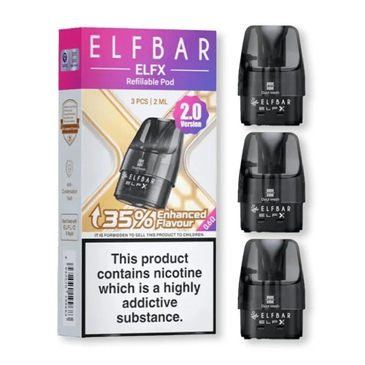 Elf Bar ELFX 2.0 Replacement Pods (3-Pack)