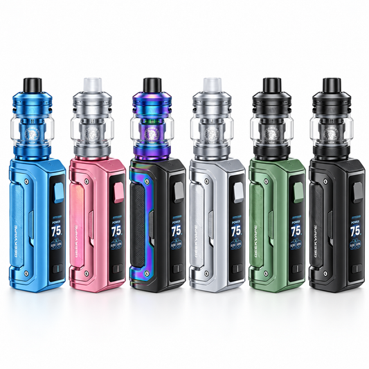 Geekvape Aegis Mini 5 Kit with Z Nano 3 Tank in Aqua Blue, Sunset Rose, Rainbow, Polar Silver, Forest Green and Black