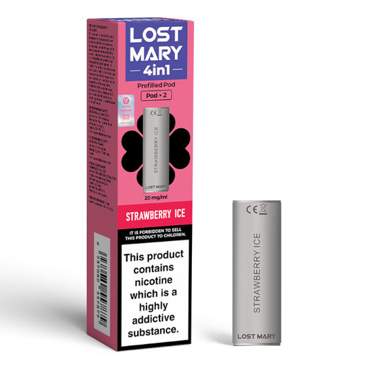 Lost Mary 4in1 Replacement Pre Filled Pods - 2 Pack [Strawberry Ice 20mg]