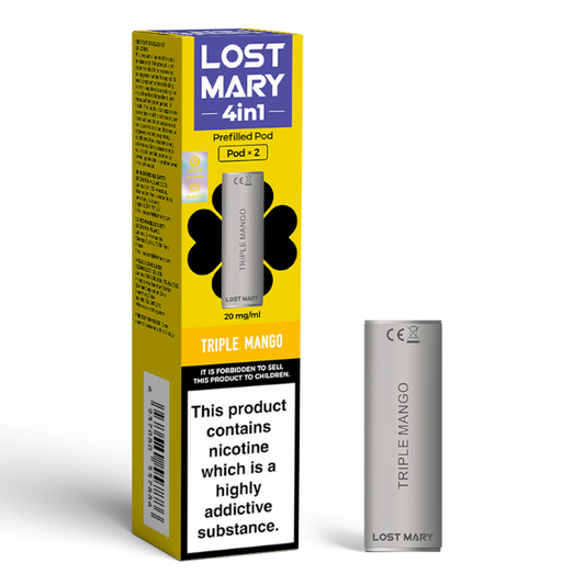 Lost Mary 4in1 Replacement Pre Filled Pods - 2 Pack [Triple Mango 20mg]