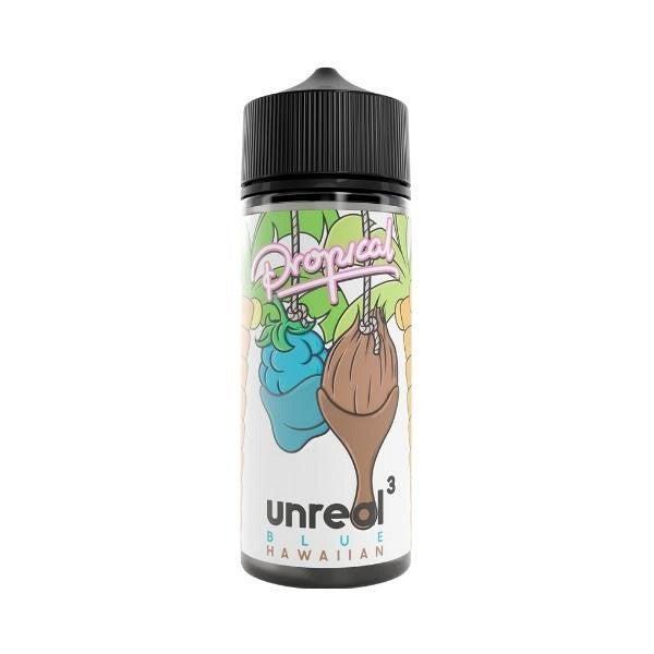 Unreal 3 Propical Blue Hawaiian 100ml Eliquid Shortfill