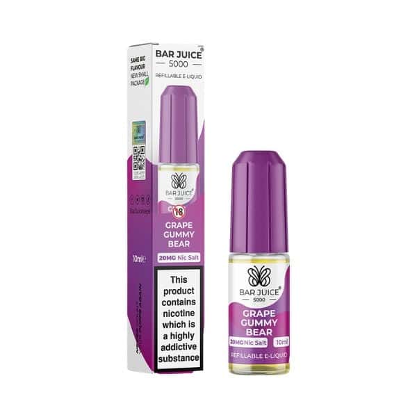 Bar Juice - Nic Salt - Grape Gummy Bear [20MG]-0