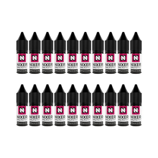 Nixer - Nic Shot - 50/50 Salt Nic Shot - 20 Pack [10MG]