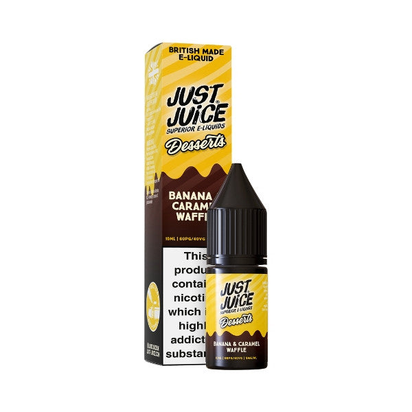 Just Juice Desserts Banana & Caramel Waffle Nic Salt Eliquid