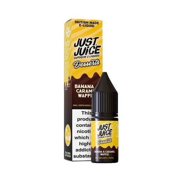 Just Juice Desserts Banana & Caramel Waffle Nic Salt Eliquid