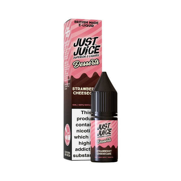 Just Juice Desserts Strawberry Cheesecake Nic Salt Eliquid