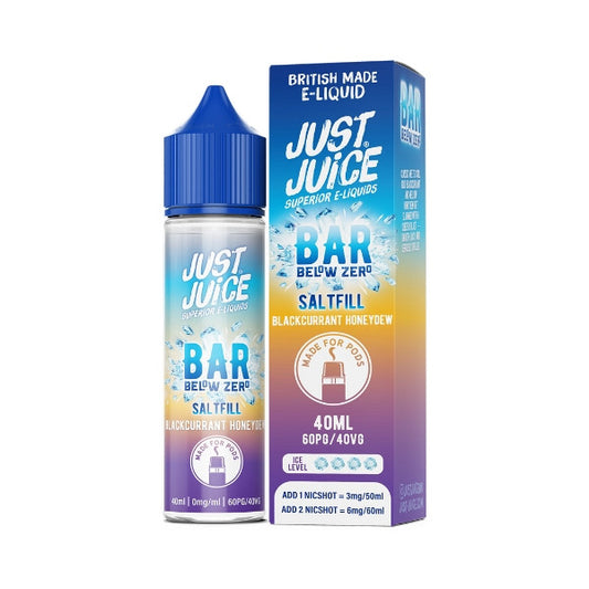 Just Juice Bar Below Zero - 40ml - Blackcurrant Honeydew - Saltfill [0MG]