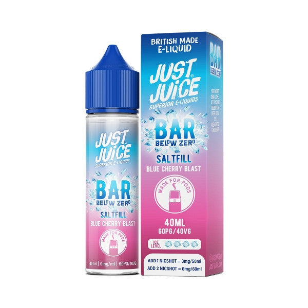 Just Juice Bar Below Zero - 40ml - Blue Cherry Blast - Saltfill [0MG]