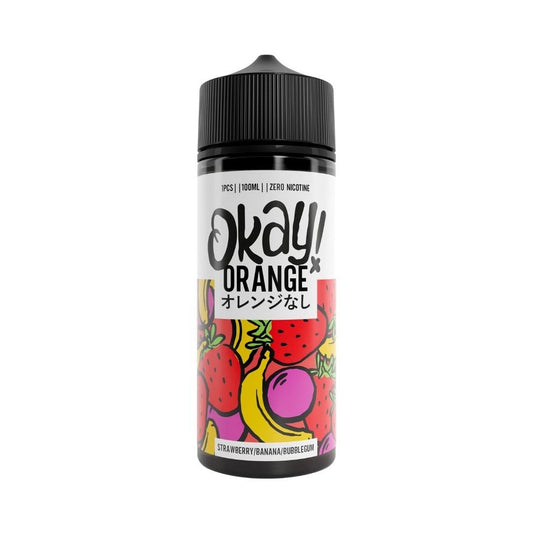 Okay! Orange - 100ml - Strawberry Banana Bubblegum-0