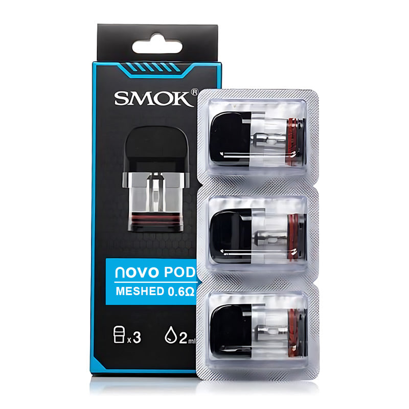 Smok Novo Replacement Pod - 3 Pack [0.6ohm Mesh]