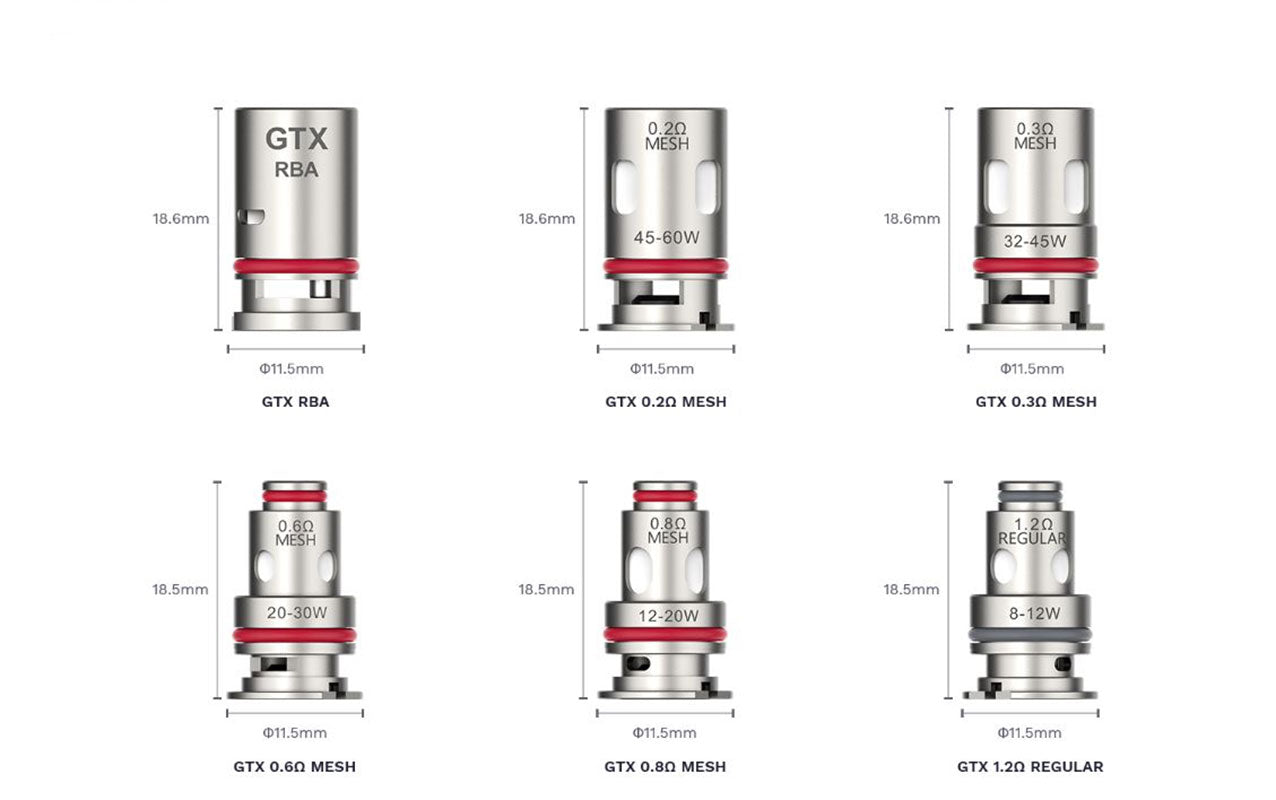 Vaporesso GTX Coils - 5 Pack [0.8ohm Mesh]-0