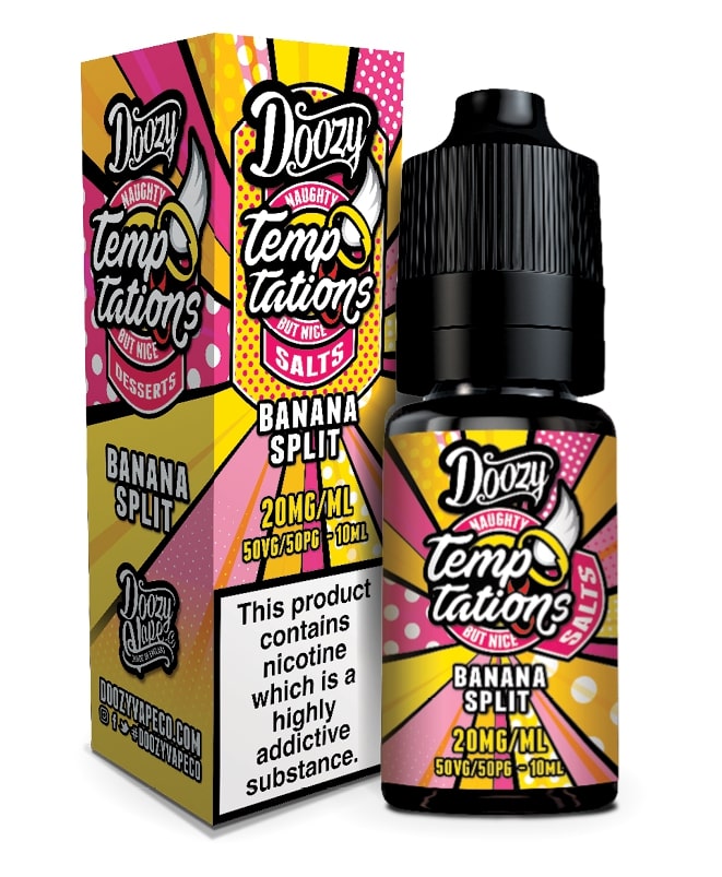 Doozy Vape - Temptations Salts [Banana Split 10mg]