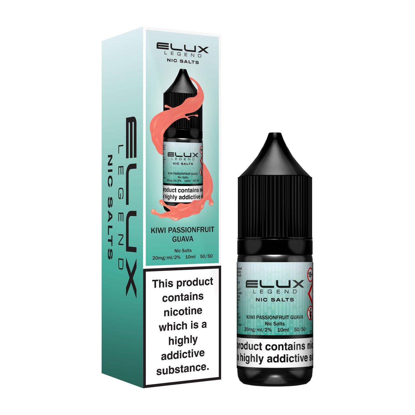 Elux Kiwi Passionfruit Guava Nic Salt Eliquid