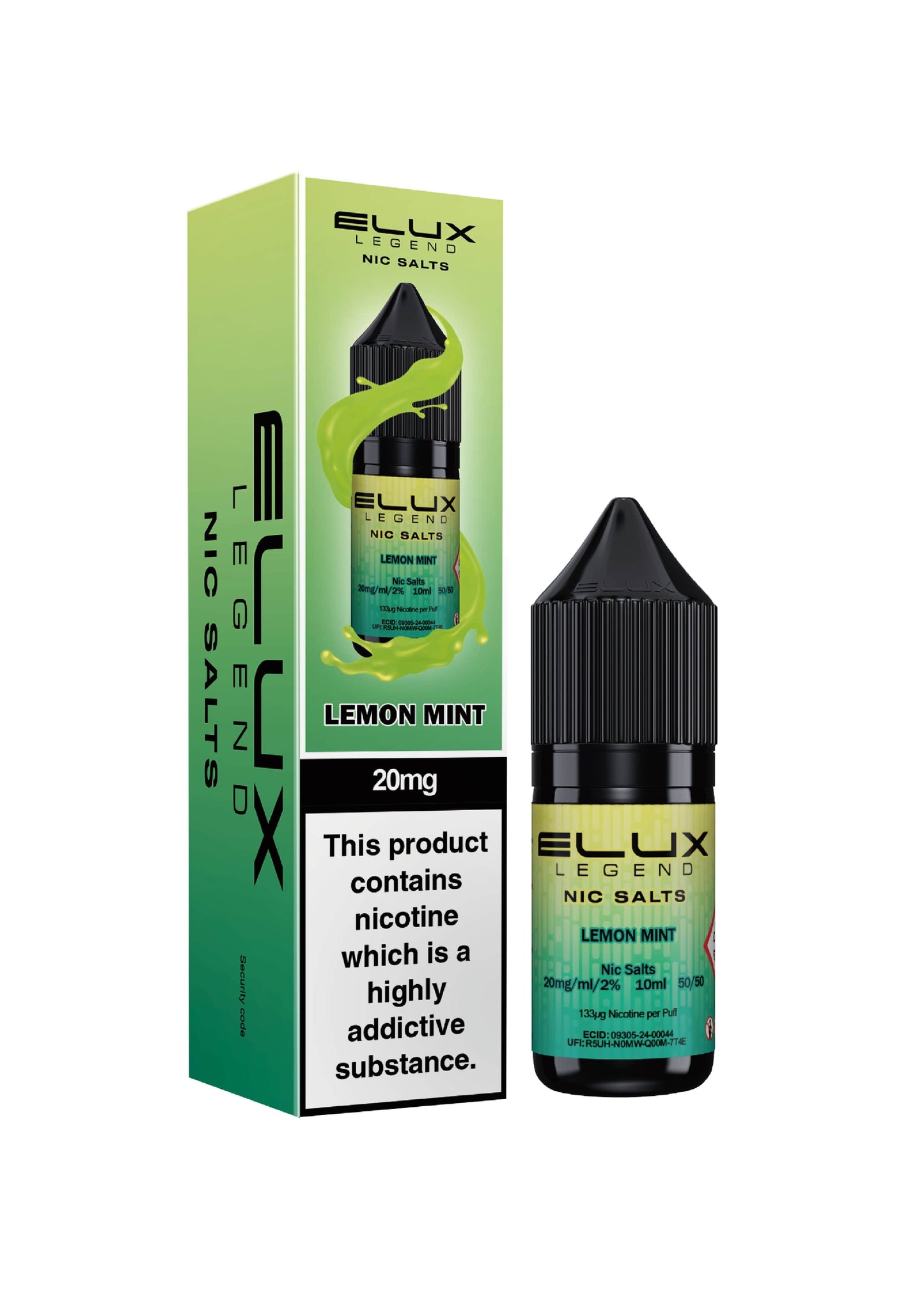 Elux - Nic Salt [Lemon Mint 10mg]