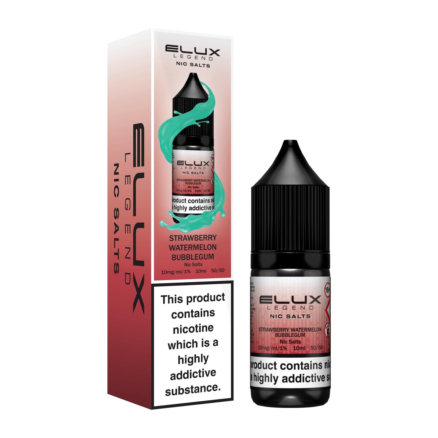 Elux Strawberry Watermelon Bubblegum Nic Salt Eliquid