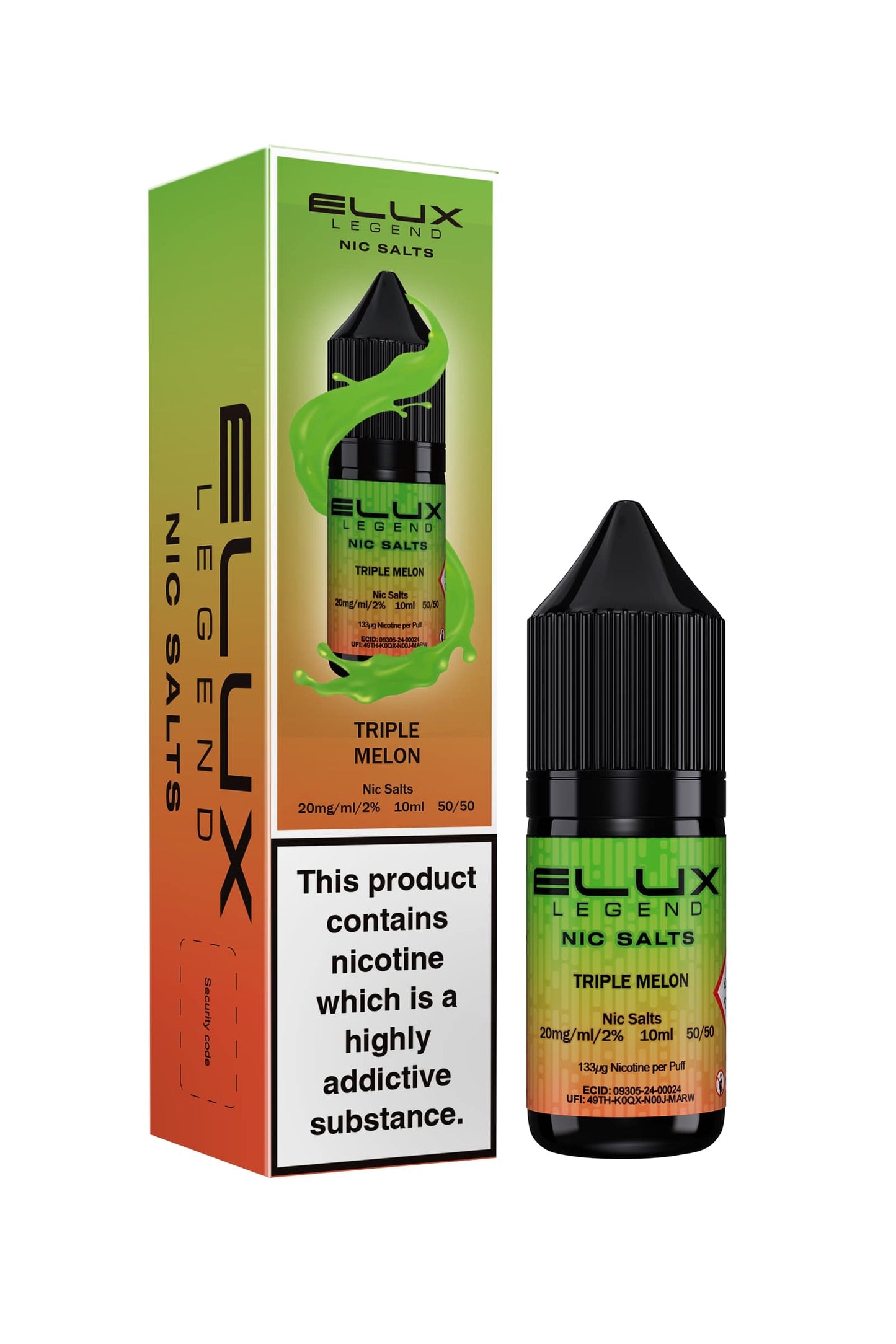 Elux Triple Melon Nic Salt Eliquid