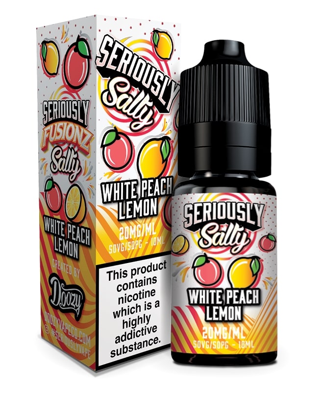 Doozy Vape Seriously Salty Fusionz White Peach Lemon