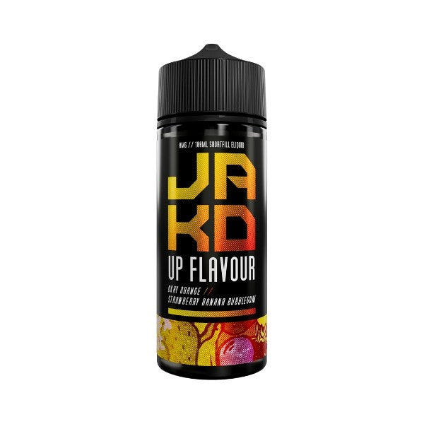 JAKD Okay Orange Strawberry Banana Bubblegum 100ml Shorfill Eliquid