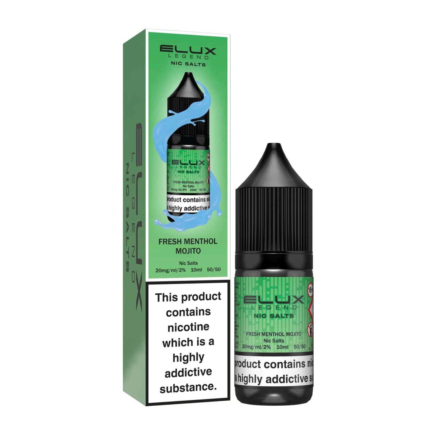Elux Fresh Menthol Mojito Nic Salt Eliquid