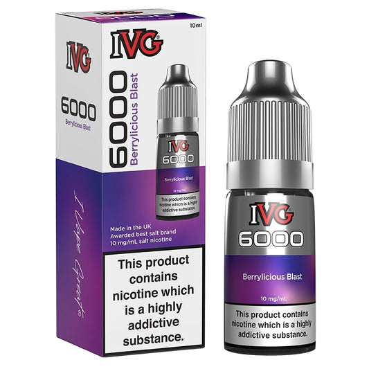 IVG 6000 - Nic Salt - Berrylicious Blast [20mg]-0
