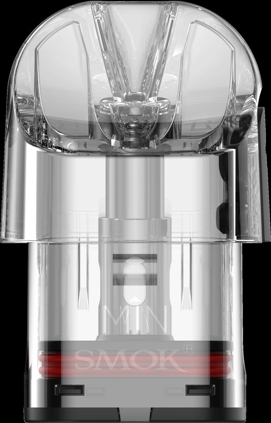 Smok Novo Replacement Pod - 3 Pack [0.8ohm Mesh, Clear]-0