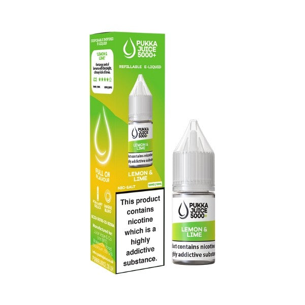 Pukka Juice 5000+ - Nic Salt - Lemon &amp; Lime [10MG]