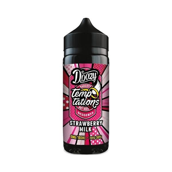 Doozy Vape Doozy Temptation Strawberry Milk 100ml Eliquid